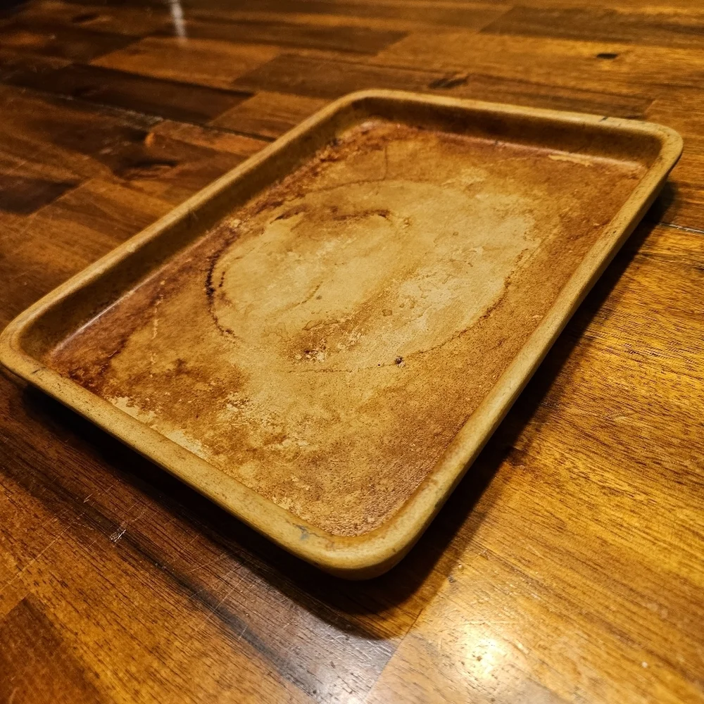 Pampered Chef Toaster Oven Stone Stoneware Baking Sheet Small Tray 061203